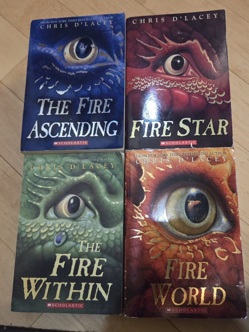 The Last Dragon Chronicles Books Set Of 4 Chris D'Lacey Ice Fire Mix Ages 8 & Up